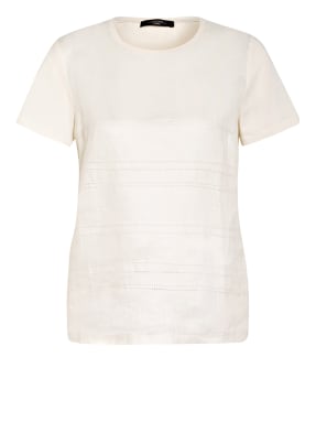 WEEKEND MaxMara T-Shirt GESSY im Materialmix mit Leinen