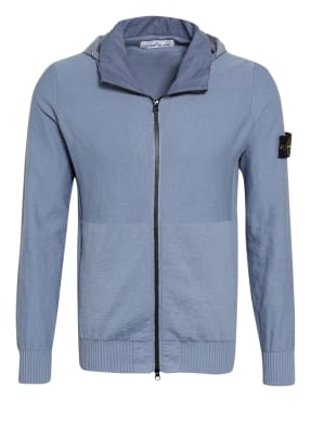 STONE ISLAND Strickjacke im Materialmix