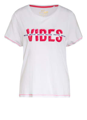 KEY LARGO T-Shirt FLOOR mit Paillettenbesatz