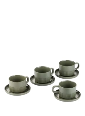 Marc O'Polo 4er-Set Espressotassen MOMENTS mit Untertasse