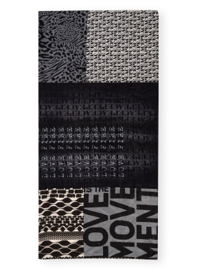 yippie hippie Tuch mit Seide im Materialmix