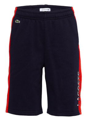 LACOSTE Sweatshorts mit Galonstreifen