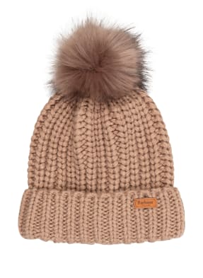 Barbour Beanie with faux fur 