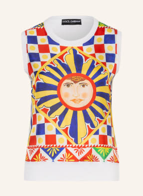 DOLCE & GABBANA Bezrękawnik z jedwabiu