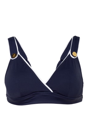 LAUREN RALPH LAUREN Bralette-Bikini-Top PIPED BUTTON SOLIDS