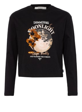GARCIA Longsleeve mit Paillettenbesatz