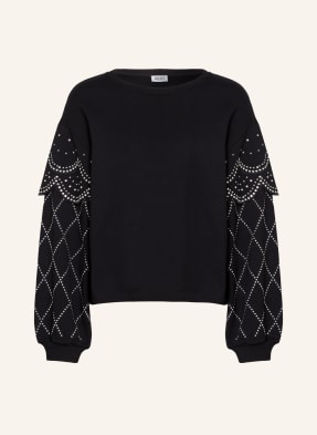 LIU JO Sweatshirt mit Nieten- und Schmucksteinbesatz