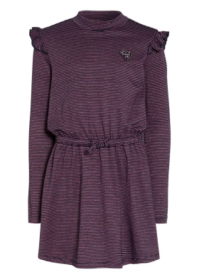 GARCIA Kleid mit Glitzergarn und Rüschenbesatz