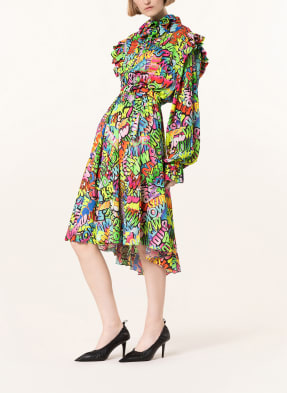 BALENCIAGA Kleid mit Volantbesatz