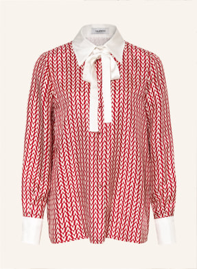 VALENTINO Seidenbluse mit abnehmbarer Schluppe