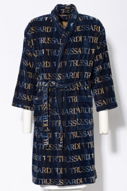 TRUSSARDI Home Unisex-Bademantel TURQUOISE COAST aus Leinen