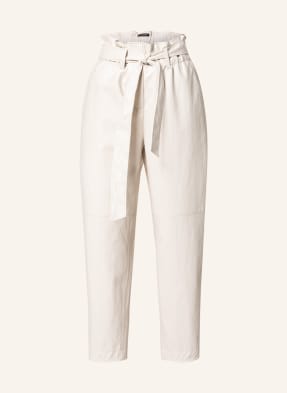 LUISA CERANO Paperbag-Hose in Lederoptik