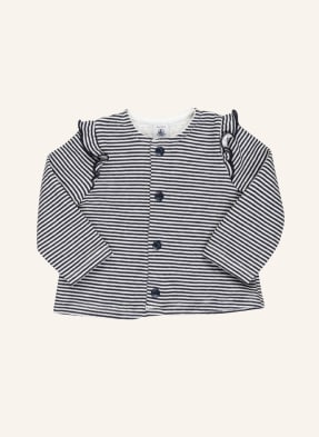 PETIT BATEAU Strickjacke TESS mit Rüschenbesatz