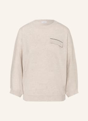 BRUNELLO CUCINELLI Cashmere-Pullover mit 3/4-Arm