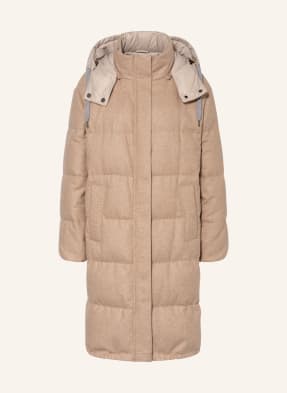 BRUNELLO CUCINELLI Daunenmantel mit abnehmbarer Kapuze