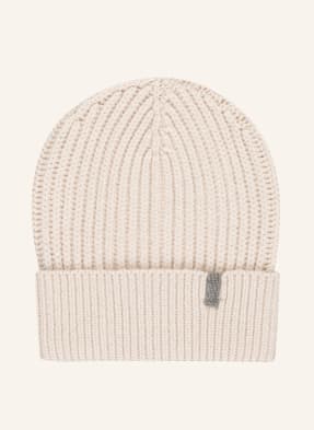 BRUNELLO CUCINELLI Cashmere-Mütze mit Perlenbesatz