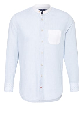 COLOURS & SONS Hemd Slim Fit mit Leinen und Stehkragen