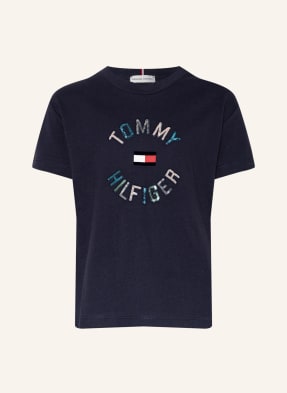 TOMMY HILFIGER T-Shirt mit Paillettenbesatz