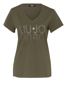 LIU JO T-Shirt mit Schmucksteinbesatz