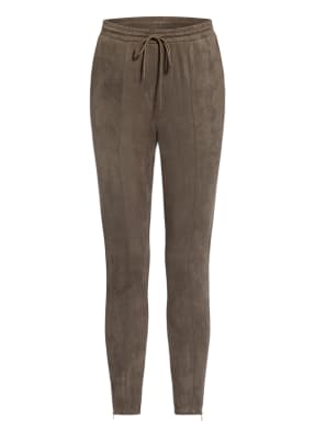 JcSophie 7/8-Hose JEAN im Jogging-Stil in Lederoptik