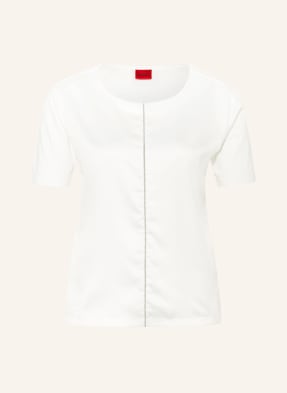 HUGO Blusenshirt DAMARITA im Materialmix
