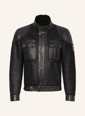 BELSTAFF Lederjacke GANGSTER mit Echtfell