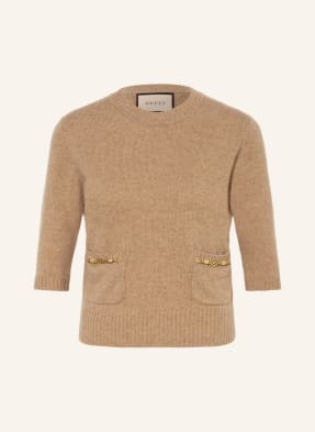 GUCCI Cashmere pullover with 3/4 sleeve