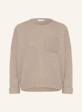 BRUNELLO CUCINELLI Pullover mit Cashmere und Paillettenbesatz