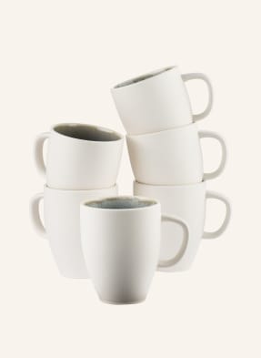 Rosenthal Set of 6 mugs JUNTO AQUAMARINE