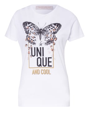 RINASCIMENTO T-Shirt mit Schmucksteinbesatz