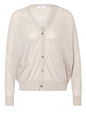 REISS Oversized-Strickjacke KATE mit Alpaka und Leinen