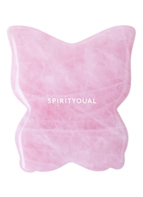 SPIRITYOUAL ROSE QUARTZ BUTTERFLY GUA SHA