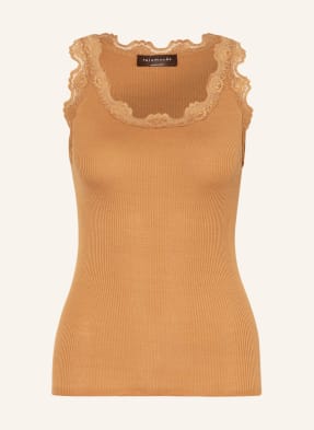 rosemunde Silk top BABETTE with lace