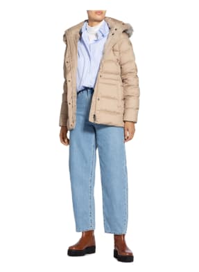 TOMMY HILFIGER Daunenjacke ESSENTIAL TYRA mit abnehmbarem Kunstpelzbesatz