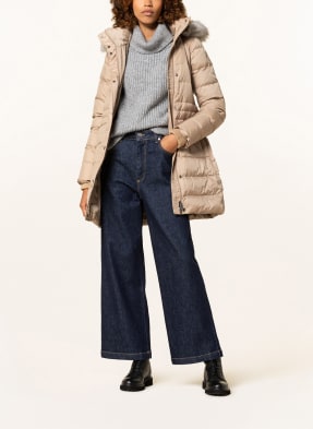 TOMMY HILFIGER Daunenmantel ESSENTIAL TYRA mit abnehmbarem Kunstpelzbesatz