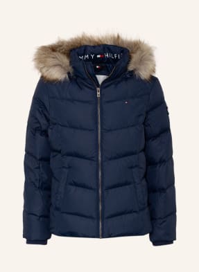 TOMMY HILFIGER Daunenjacke ESSENTIAL mit abnehmbarem Kunstpelzbesatz
