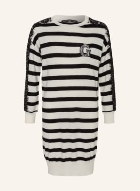 GUESS Strickkleid mit Spitzenbesatz
