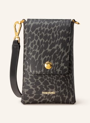 TOM FORD Torebka na smartfon ze skóry saffiano