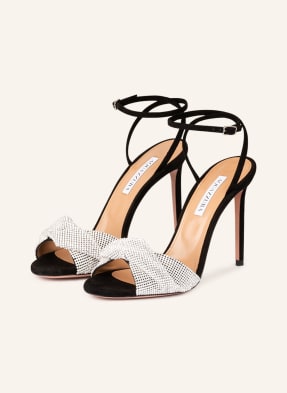 AQUAZZURA Sandaletten CRYSTAL TWIST mit Schmucksteinbesatz