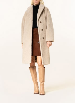 WEEKEND MaxMara Teddyfell-Mantel SALMONE
