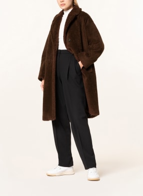 WEEKEND MaxMara Teddyfell-Mantel SALMONE