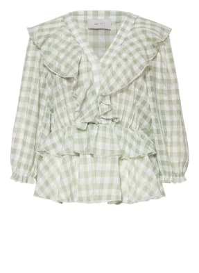 NEO NOIR Blusenshirt BESOA mit 3/4-Arm und Volantbesatz