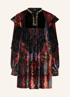 ETRO Samtkleid mit Seide