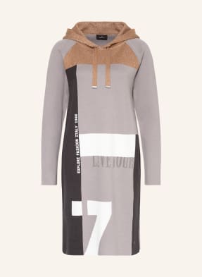 monari Strickkleid mit Schmucksteinbesatz