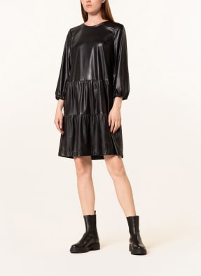 MARC CAIN Kleid in Lederoptik mit 3/4-Arm