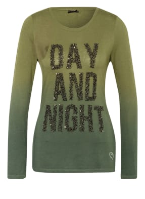 KEY LARGO Longsleeve GLAM mit Schmuckstein- und Paillettenbesatz
