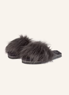 flip*flop Pantoletten HAIRY POOL mit Kunstpelzbesatz