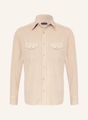 TOM FORD Koszula sztruksowa slim fit