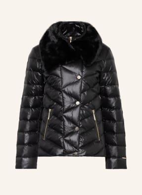 LIU JO Steppjacke mit Kunstfellbesatz