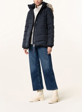 TOMMY HILFIGER Kurtka puchowa z odpinanym sztucznym futrem